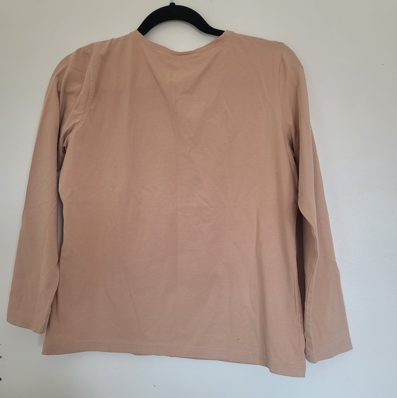 Vintage Talbots Tan Long Sleeve Size S Pettite 93% Cotton - Picture 7 of 7
